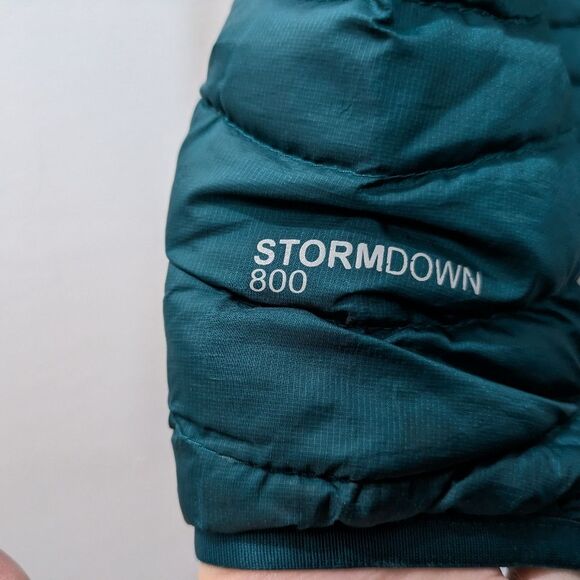 Eddie Bauer Stormdown 800 Puffer Jacket, Teal, Green Blue, Womens Small - Picture 6 of 14